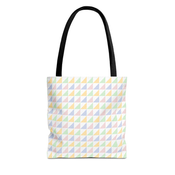 Pastel Geometric Tote Bag - Stylish, Eco-Friendly Carryall for Everyday Use