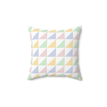 Pastel Triangle Decorative Pillow - Cozy Home Accent