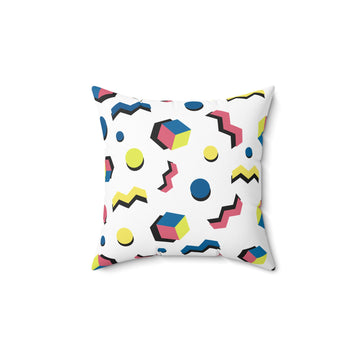 Colorful Geometric Print Pillow - Modern Home Decor Accent