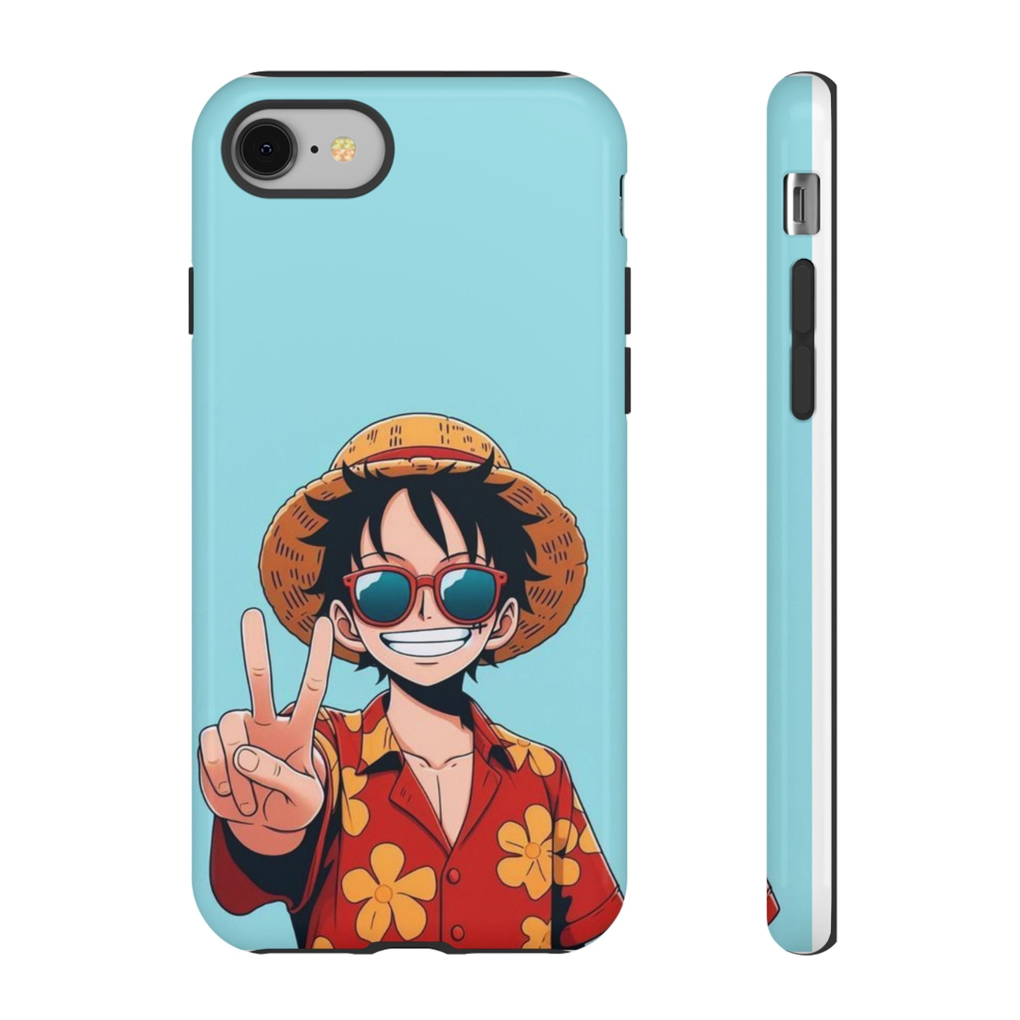 Tough Cases - Vibrant Beach Vibes Phone Case with Peace Sign Design