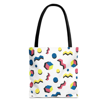 Colorful Geometric Tote Bag - Fun & Stylish Everyday Accessory