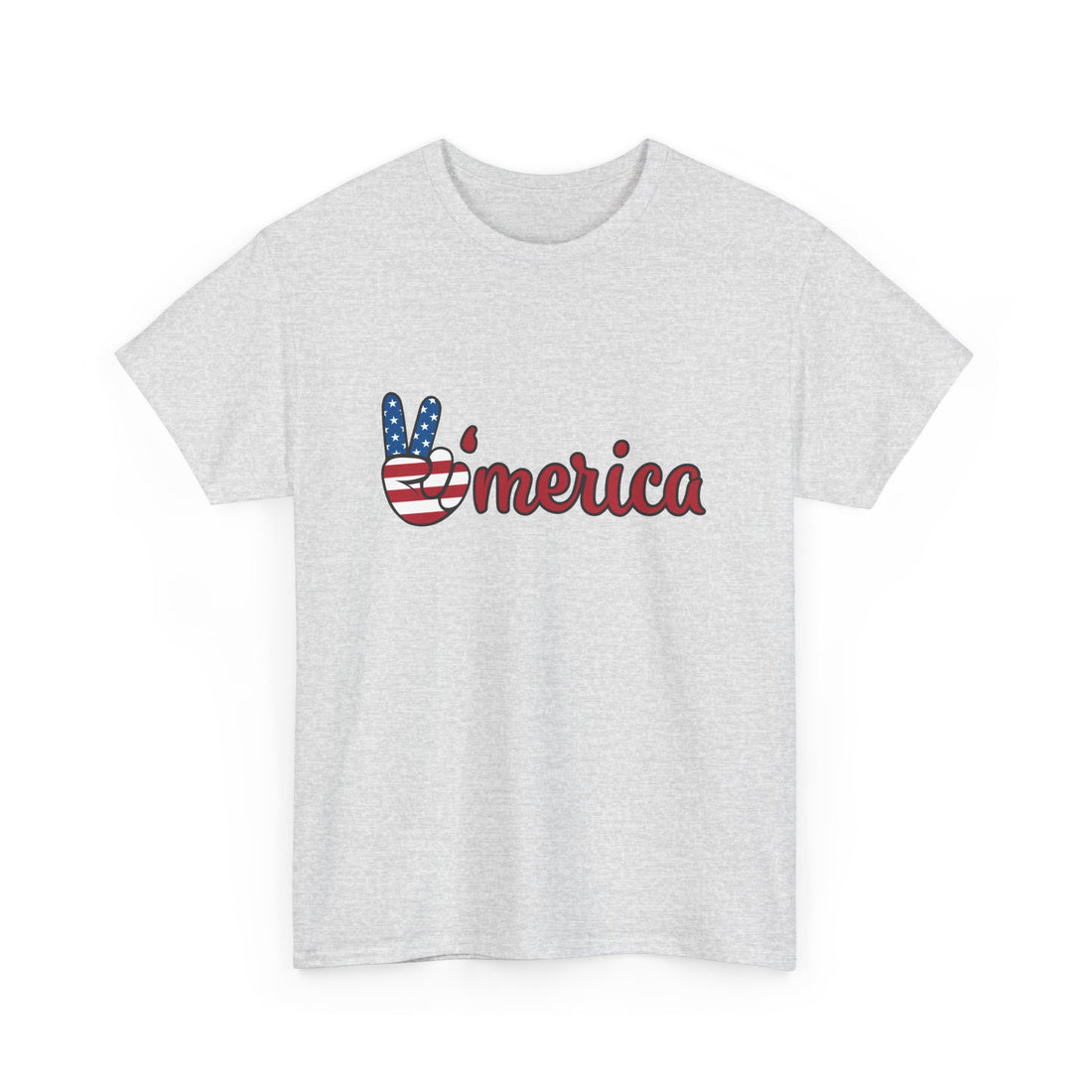 Peaceful America Unisex Heavy Cotton Tee