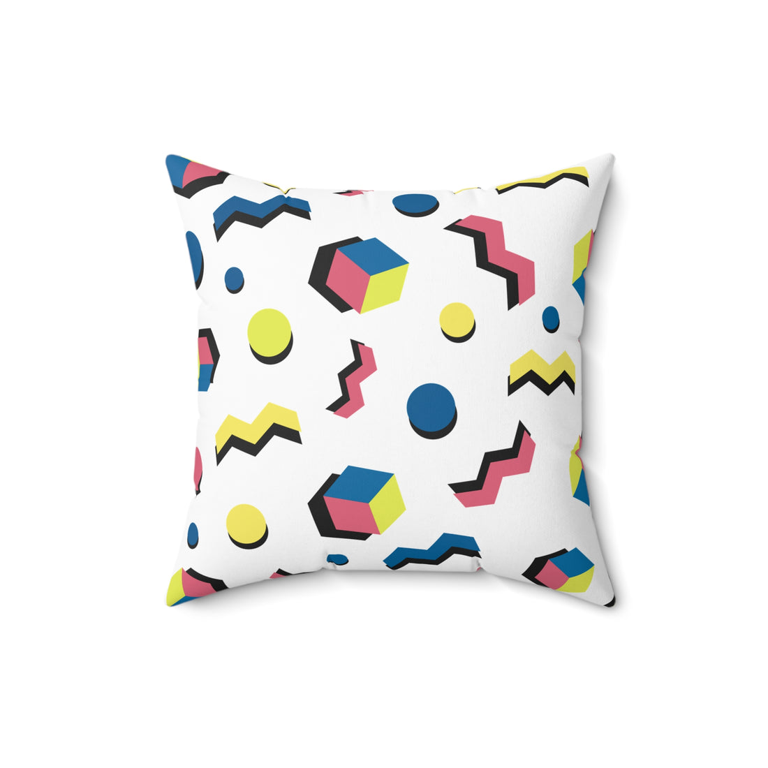 Colorful Geometric Print Pillow - Modern Home Decor Accent