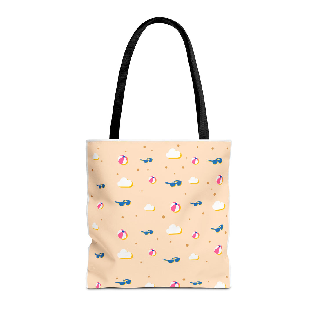 Summer Vibes Tote Bag with Sunglasses and Beach Balls