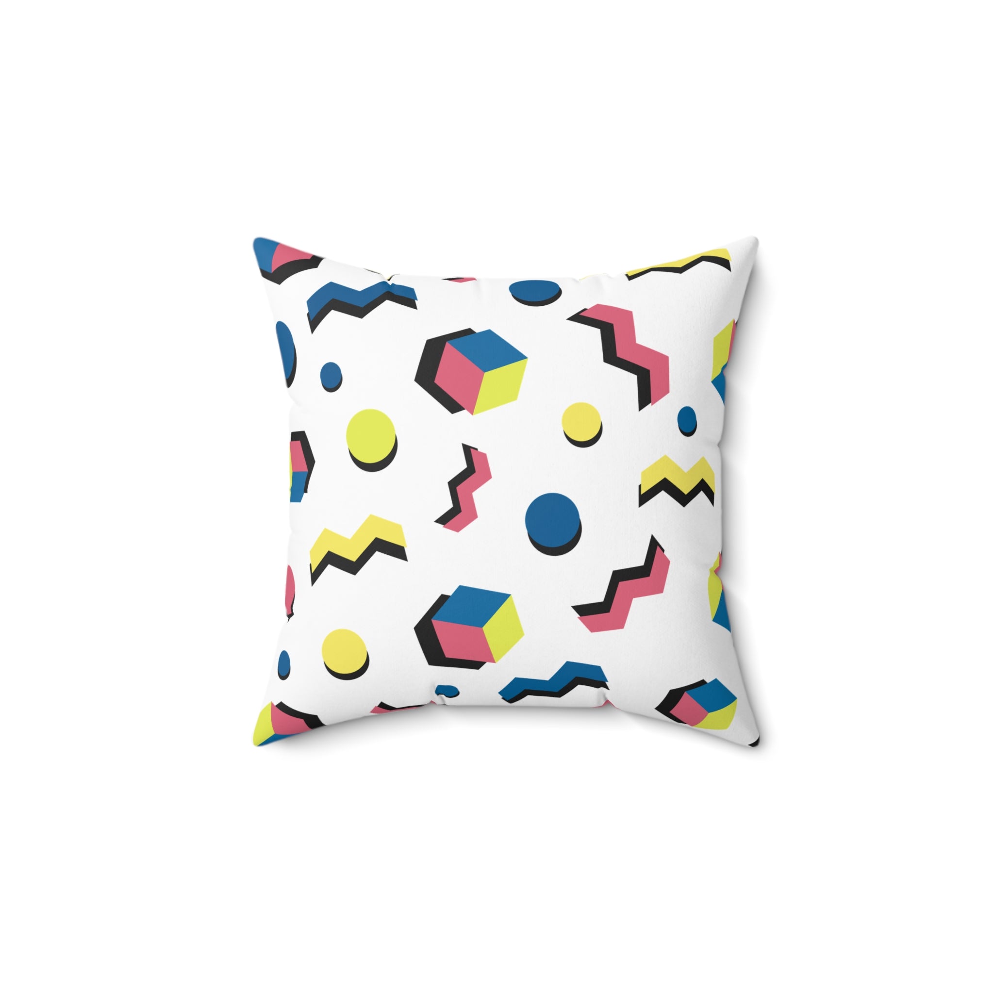 Colorful Geometric Print Pillow - Modern Home Decor Accent