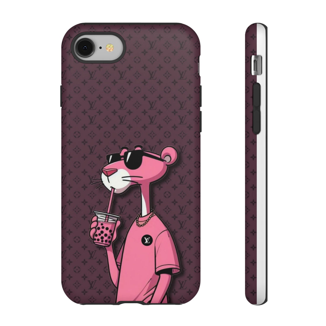 Trendy Pink Panther Phone Case with Stylish Design