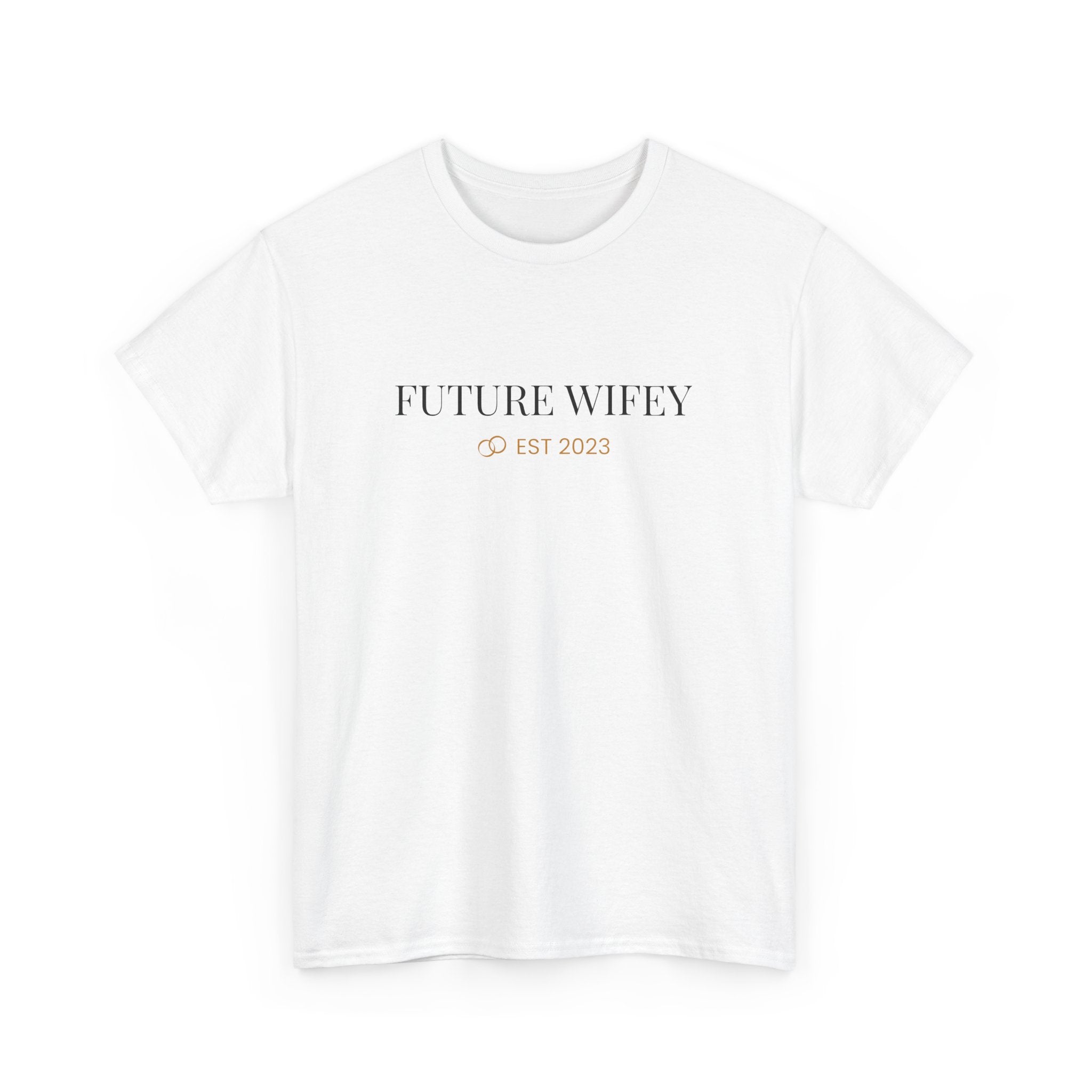 Future Wifey Heavy Cotton Tee | Engagement Gift T-Shirt